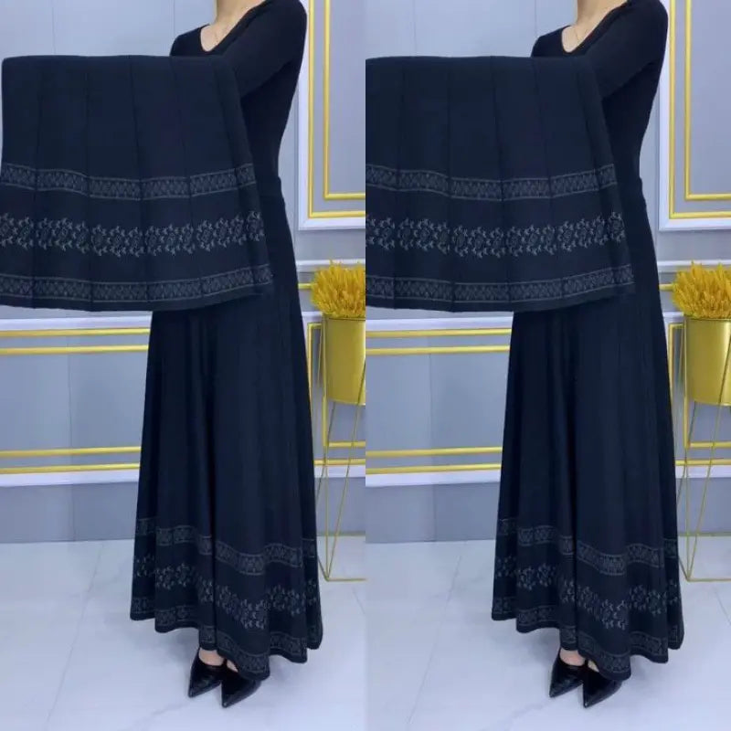 【S-3XL】Fusta de lână îngroșată de toamnă și iarnă