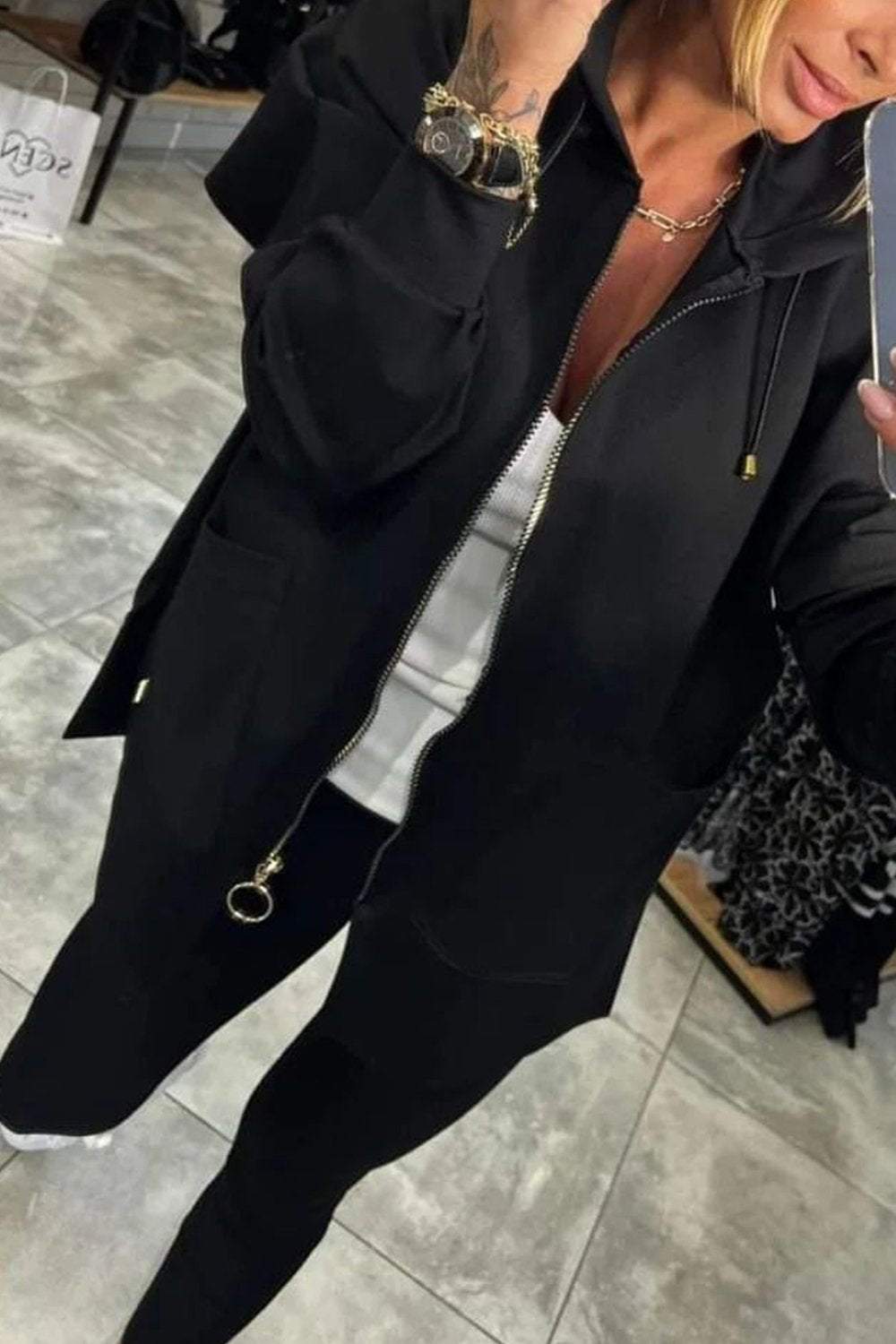 2024 toamna si iarna culoare solida costum costum la moda
