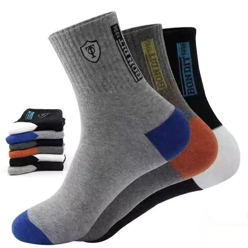 😍🧦【20 de perechi】Șosete deodorante din bumbac pentru bărbați noi 2024, care absorb transpirația