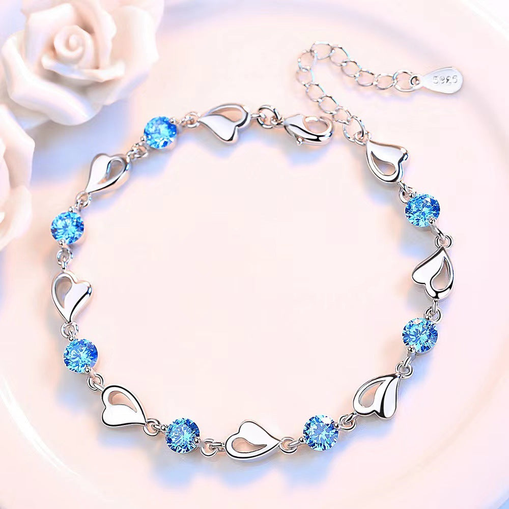 ❣️❣️Set bratara + colier din argint 925 Heart of the Ocean