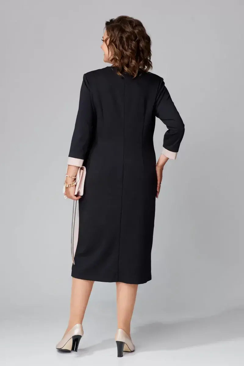 š„š„ćS-5XLćš 2024 Noua rochie eleganta de culoare contrastanta
